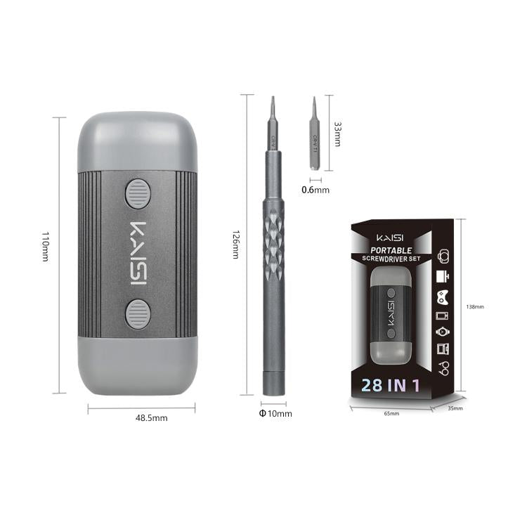 Kaisi 28 in 1 Portable Manual Precision S2 Alloy Steel Screwdriver Set, Kaisi 28 in 1