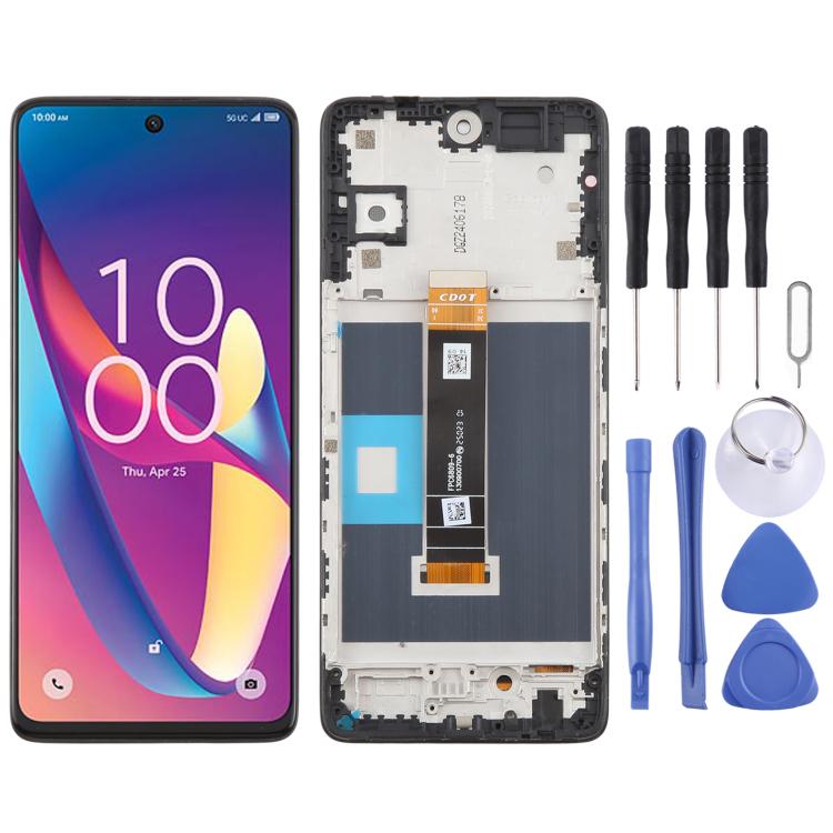Original LCD Screen Digitizer Full Assembly with Frame, For TCL K33 5G, For TCL K32 5G, For TCL 50 XL NxtPaper Matte Version, For TCL 50 XL, For TCL 50 XE