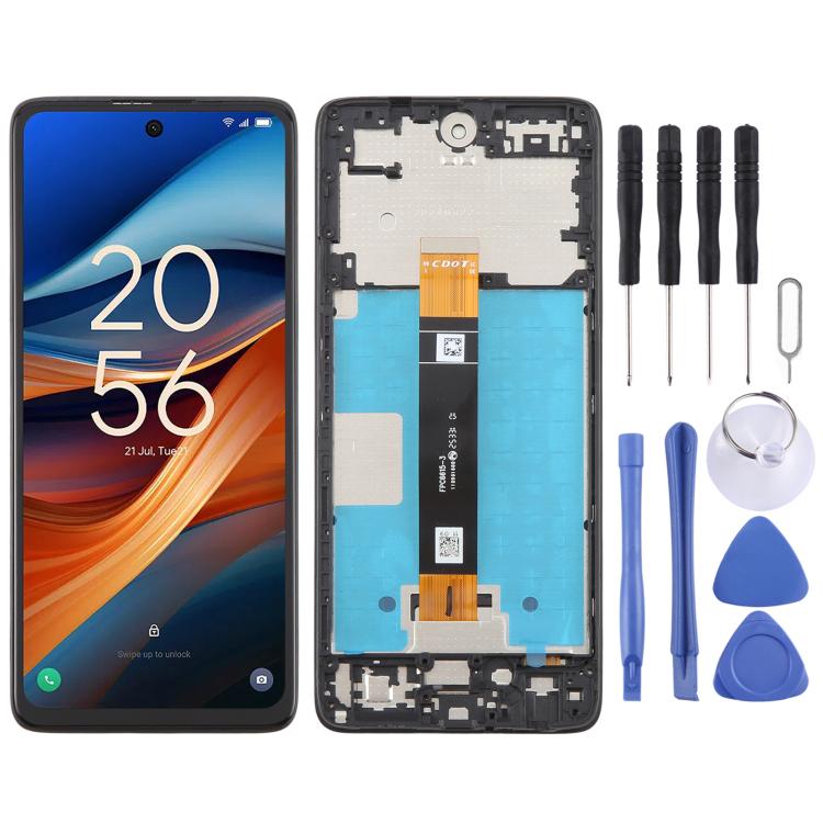 Original LCD Screen Digitizer Full Assembly with Frame, For TCL K33 5G, For TCL K32 5G, For TCL 50 XL NxtPaper Matte Version, For TCL 50 XL, For TCL 50 XE