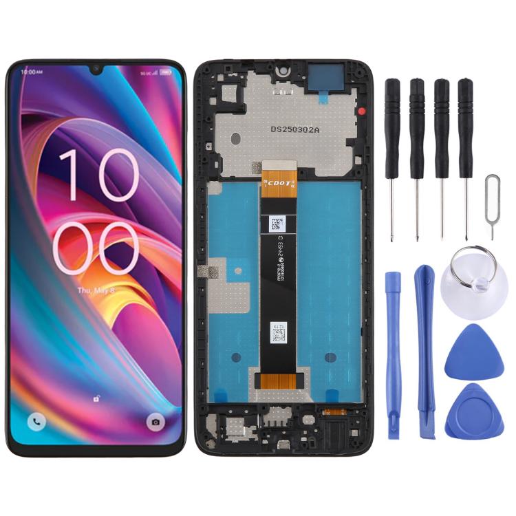 Original LCD Screen Digitizer Full Assembly with Frame, For TCL K33 5G, For TCL K32 5G, For TCL 50 XL NxtPaper Matte Version, For TCL 50 XL, For TCL 50 XE