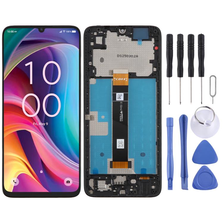 Original LCD Screen Digitizer Full Assembly with Frame, For TCL K33 5G, For TCL K32 5G, For TCL 50 XL NxtPaper Matte Version, For TCL 50 XL, For TCL 50 XE