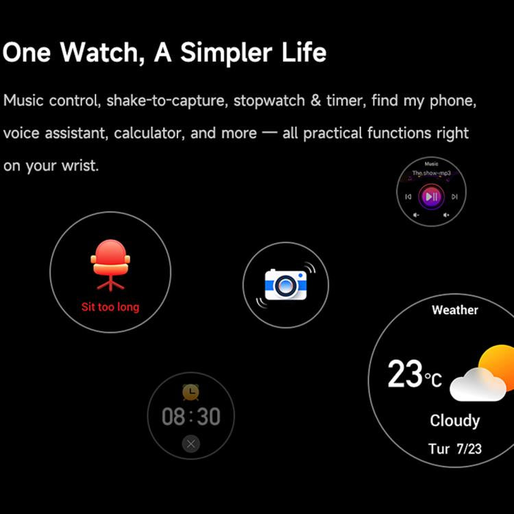 T8 Pro 1.43 inch AMOLED Sport Smart Watch, Support Bluetooth Call / Sleep / Blood Oxygen / Heart Rate / Long Sitting Health Monitor