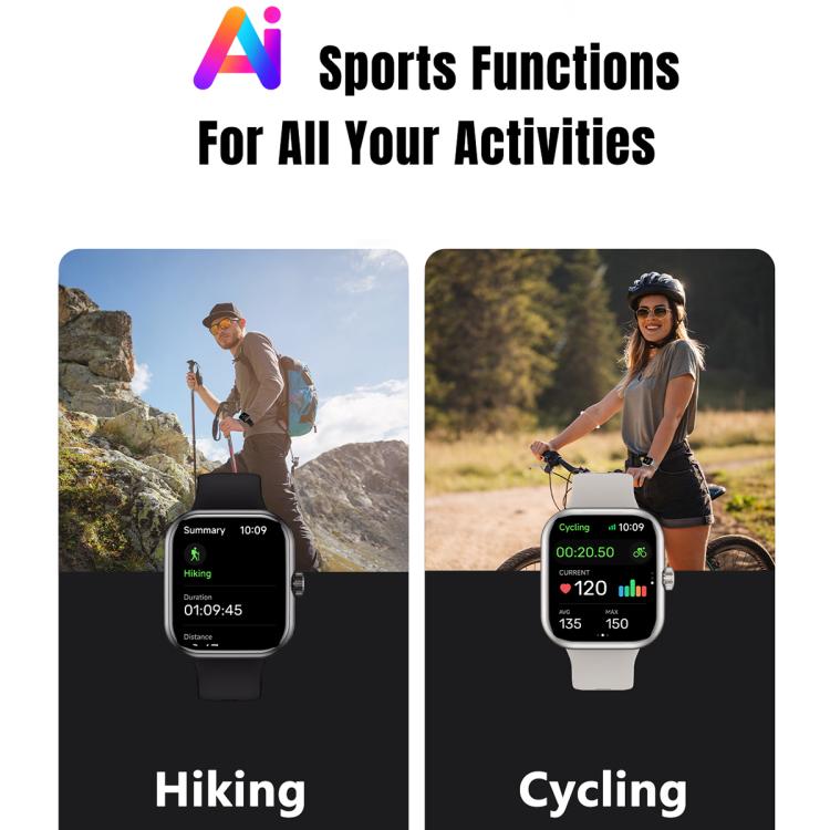 S339 1.85 inch AMOLED GPS Sport Smart Watch, Support Bluetooth Call / Sleep / Blood Oxygen / Heart Rate