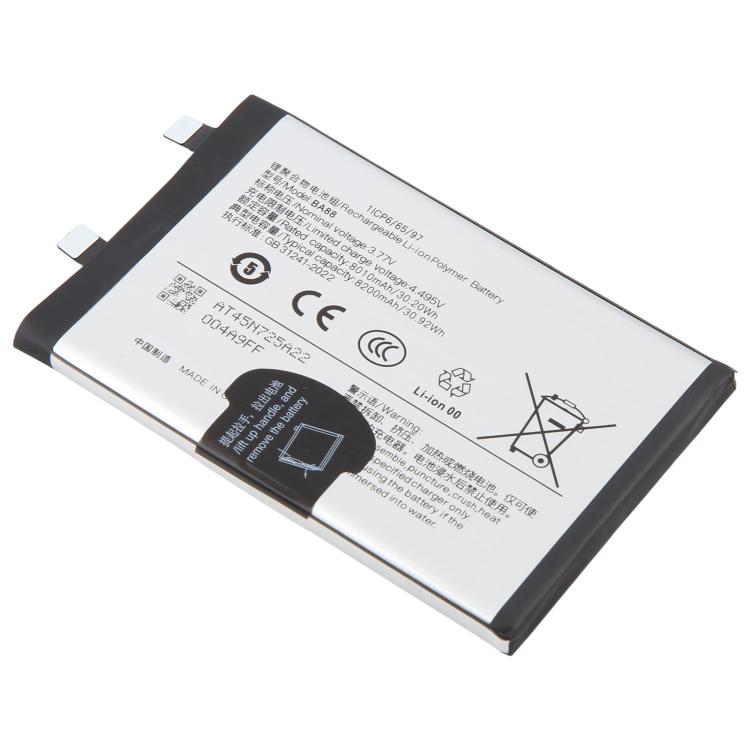 Battery, For vivo Y500 V2455 2025 8200mAh BA88, For vivo V50 Lite 5G/V2440 6500mAh BA93