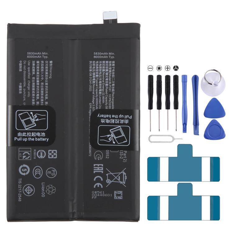 Battery, For OPPO Reno14 F 5G CPH2743 6000mAh BLPC61, For OPPO Reno14 5840mAh BLPC29