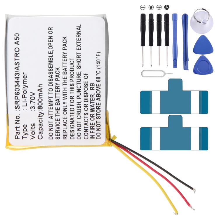 Bluetooth Earphone Battery, For Astro A50 A20 800mAh