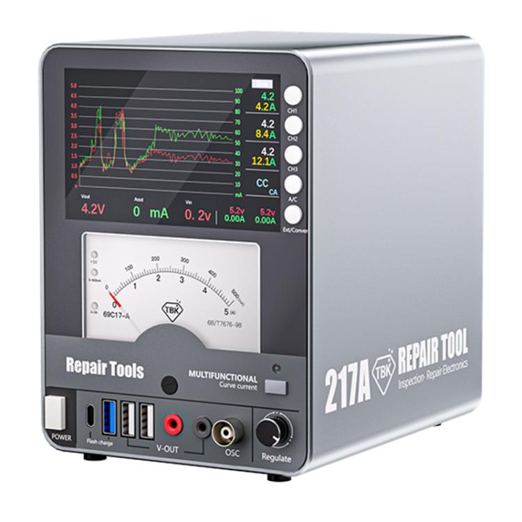 TBK 217A 30V / 5A 3-Channel Storage Curved DC Regulated Power Supply with Hyperbola Display, US Plug, UK Plug, EU Plug, AU Plug