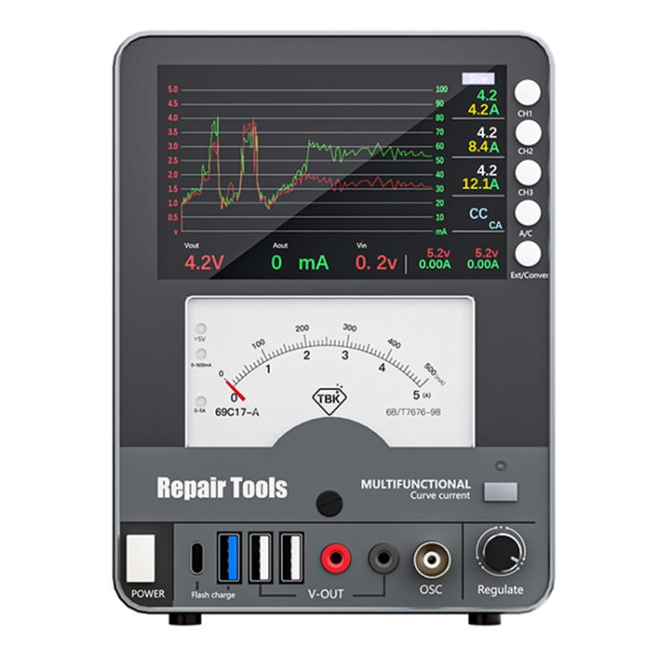 TBK 217A 30V / 5A 3-Channel Storage Curved DC Regulated Power Supply with Hyperbola Display, US Plug, UK Plug, EU Plug, AU Plug