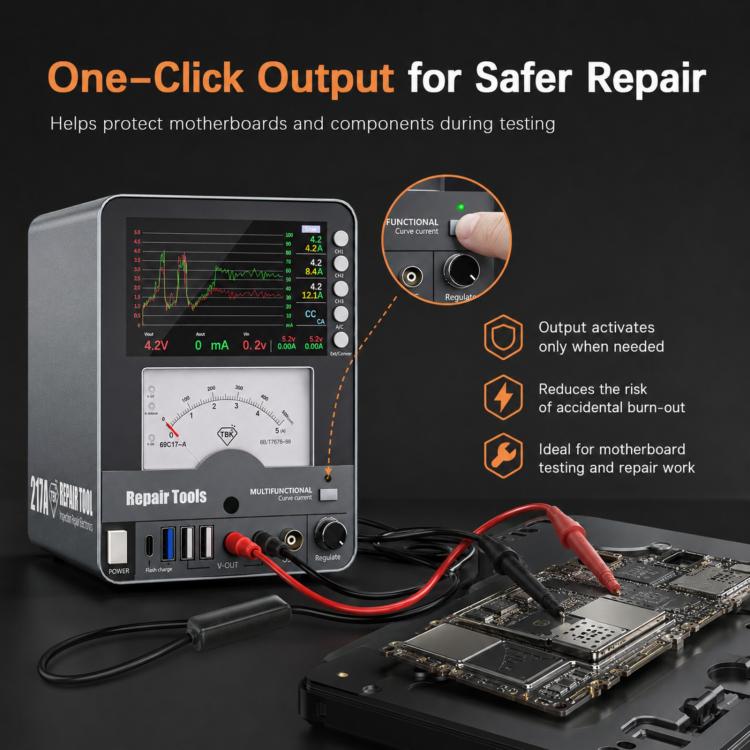TBK 217A 30V / 5A 3-Channel Storage Curved DC Regulated Power Supply with Hyperbola Display, US Plug, UK Plug, EU Plug, AU Plug