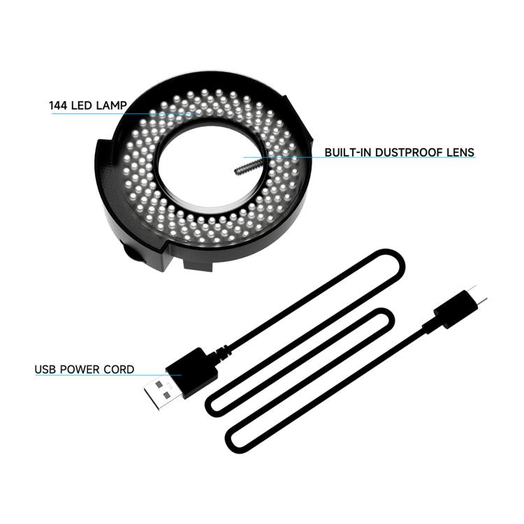 RF4 OK-9 Adjustable 144pcs LED Ring Light for Binocular / Trinocular Stereo Microscope, OK-9