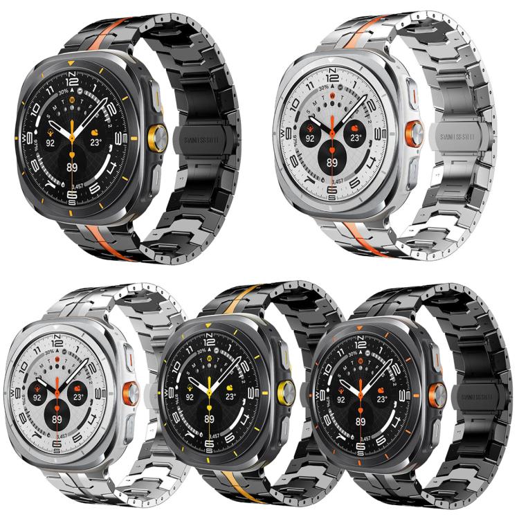 5 Pack xDfind Butterfly Buckle Stainless Steel Watch Band, For Galaxy Watch Ultra2 2026 / 2025 / 1 2024, For Galaxy Watch9 / 8 / 8 Classic