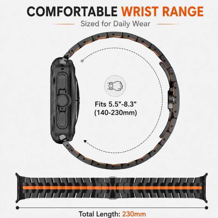 5 Pack xDfind Butterfly Buckle Stainless Steel Watch Band, For Galaxy Watch Ultra2 2026 / 2025 / 1 2024, For Galaxy Watch9 / 8 / 8 Classic