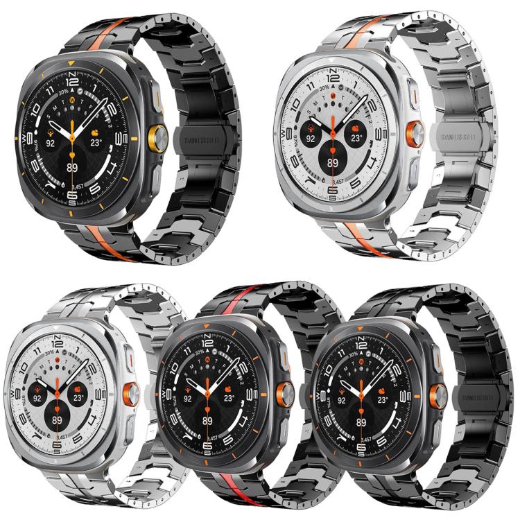 5 Pack xDfind Butterfly Buckle Stainless Steel Watch Band, For Galaxy Watch Ultra2 2026 / 2025 / 1 2024, For Galaxy Watch9 / 8 / 8 Classic