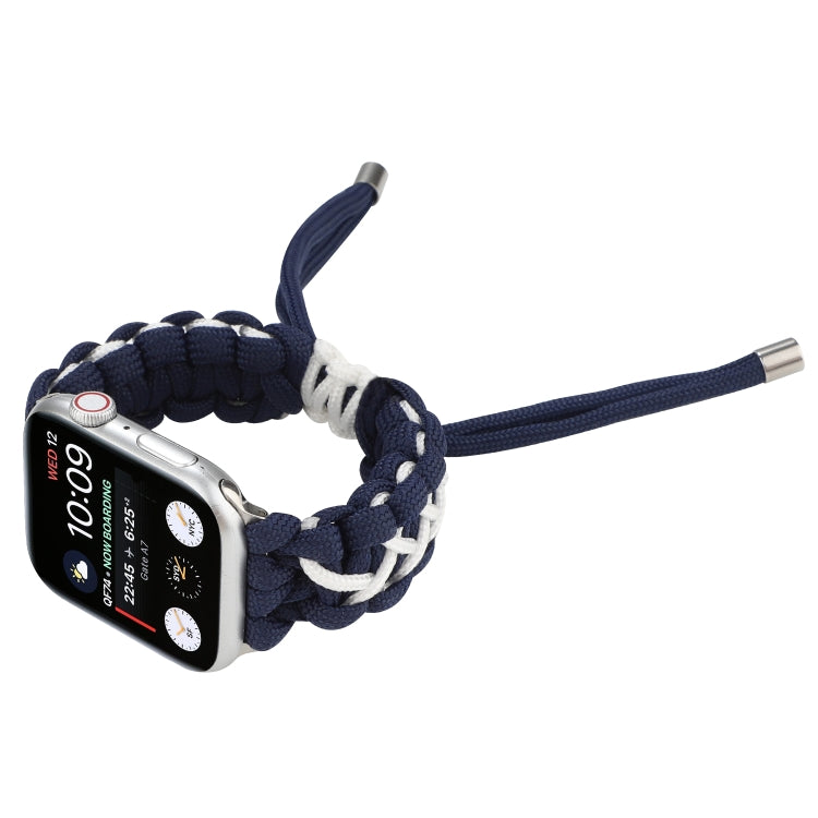 Braided Umbrella Cord Strap, For Apple Series 7 41mm / 6 & SE & 5 & 4 40mm / 3 & 2 & 1 38mm, For Apple Series 7 45mm / 6 & SE & 5 & 4 44mm / 3 & 2 & 1 42mm