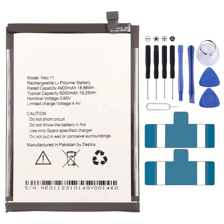 Battery, For Sparx Neo 7 Plus 5000mAh, For Sparx Neo 8i 5000mAh, For Sparx Neo 7 Ultra 8GB 5000mAh, For Sparx Neo 8 Lite 2024 5000mAh, For Sparx Neo 11 2023 5000mAh, For Sparx Neo 8 Pro 5000mAh, For Sparx Neo 8 Plus 5000mAh, For Sparx Neo 5 Plus 5000mA...