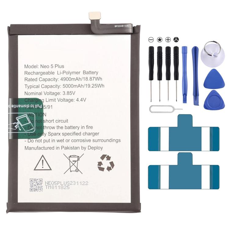 Battery, For Sparx Neo 7 Plus 5000mAh, For Sparx Neo 8i 5000mAh, For Sparx Neo 7 Ultra 8GB 5000mAh, For Sparx Neo 8 Lite 2024 5000mAh, For Sparx Neo 11 2023 5000mAh, For Sparx Neo 8 Pro 5000mAh, For Sparx Neo 8 Plus 5000mAh, For Sparx Neo 5 Plus 5000mA...