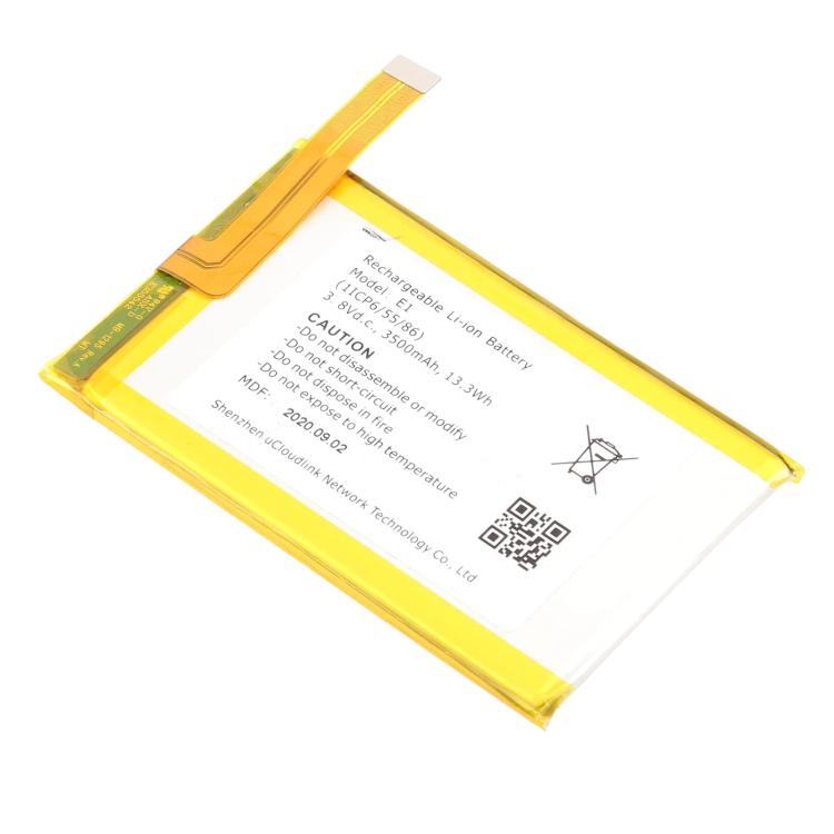 Portable 4G WiFi Router Battery, For GlocalMe E1 / GLMU18A02 3500mAh