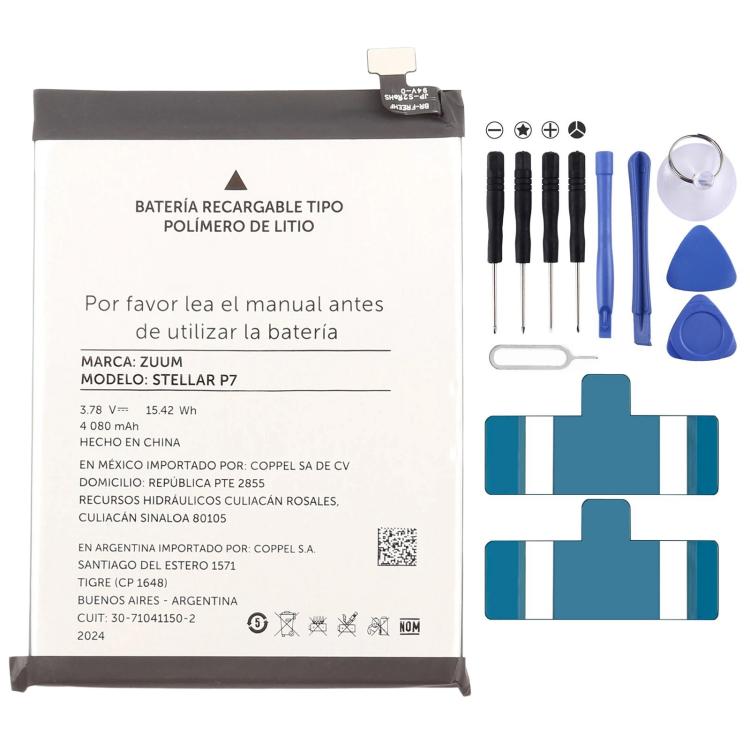 Battery, For Zuum SENS 4850mAh SENS G, For Zuum Stellar P5 3900mAh Stellar P5, For Zuum Stellar P7 4080mAh, For Zuum Aura M1 2026 4900mAh