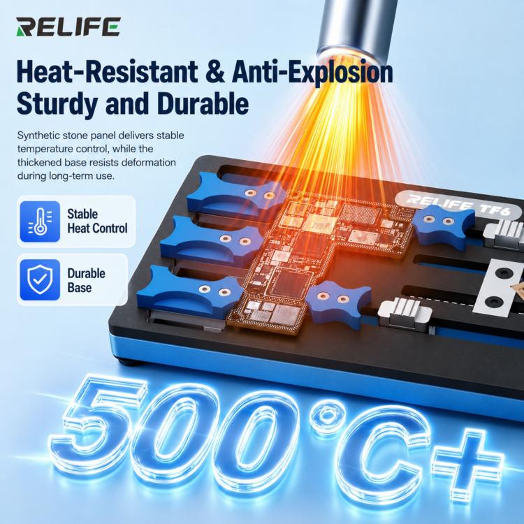 RELIFE TF6 Integrated Dual-Clamp Repair Fixture Compatible with Dual-Layer / Non-Standard Motherboards