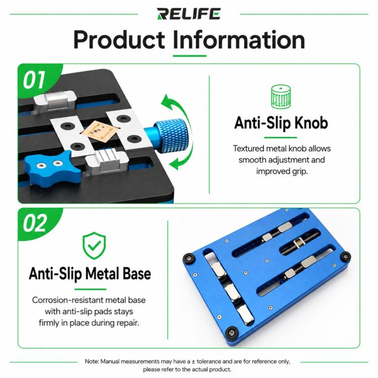 RELIFE TF6 Integrated Dual-Clamp Repair Fixture Compatible with Dual-Layer / Non-Standard Motherboards