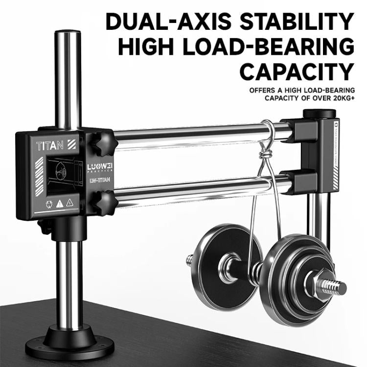 LUOWEI LW-GK02 Titan 360 Degree Rotating Lift Microscope Universal Dual Axis Swing Arm Stand, LUOWEI LW-GK02