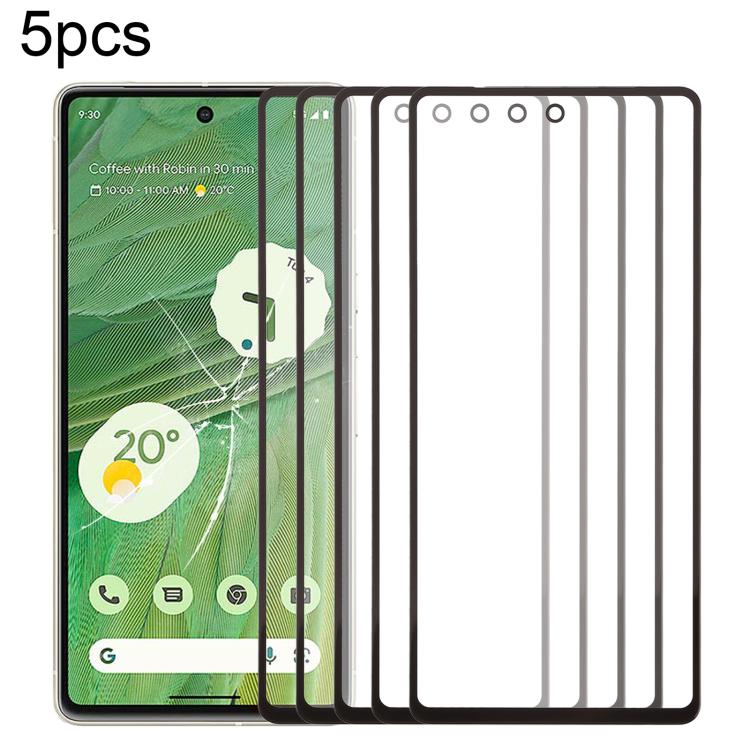 5pcs Front Screen Outer Glass Lens with OCA Optically Clear Adhesive, For Google Pixel 10 Pro XL, For Google Pixel 10 Pro, For Google Pixel 10, For Google Pixel 9a, For Google Pixel 9 Pro XL, For Google Pixel 9 Pro, For Google Pixel 9, For Google Pixel...