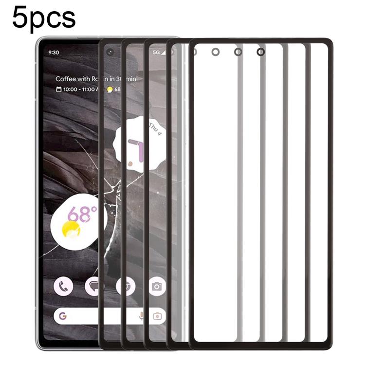 5pcs Front Screen Outer Glass Lens with OCA Optically Clear Adhesive, For Google Pixel 10 Pro XL, For Google Pixel 10 Pro, For Google Pixel 10, For Google Pixel 9a, For Google Pixel 9 Pro XL, For Google Pixel 9 Pro, For Google Pixel 9, For Google Pixel...