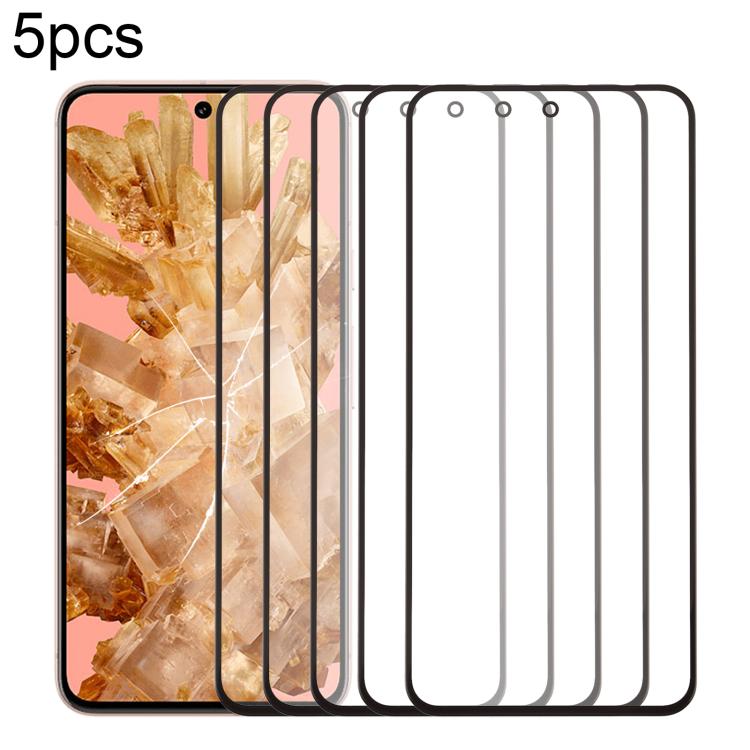 5pcs Front Screen Outer Glass Lens with OCA Optically Clear Adhesive, For Google Pixel 10 Pro XL, For Google Pixel 10 Pro, For Google Pixel 10, For Google Pixel 9a, For Google Pixel 9 Pro XL, For Google Pixel 9 Pro, For Google Pixel 9, For Google Pixel...