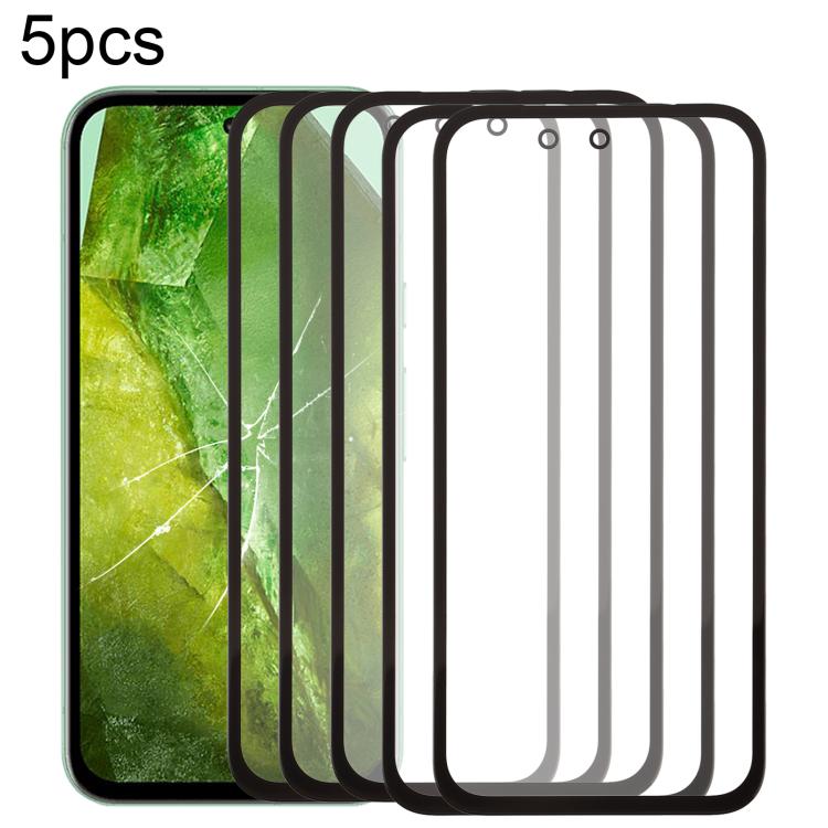 5pcs Front Screen Outer Glass Lens with OCA Optically Clear Adhesive, For Google Pixel 10 Pro XL, For Google Pixel 10 Pro, For Google Pixel 10, For Google Pixel 9a, For Google Pixel 9 Pro XL, For Google Pixel 9 Pro, For Google Pixel 9, For Google Pixel...