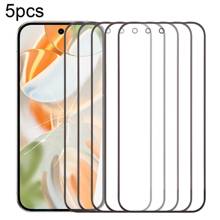 5pcs Front Screen Outer Glass Lens with OCA Optically Clear Adhesive, For Google Pixel 10 Pro XL, For Google Pixel 10 Pro, For Google Pixel 10, For Google Pixel 9a, For Google Pixel 9 Pro XL, For Google Pixel 9 Pro, For Google Pixel 9, For Google Pixel...