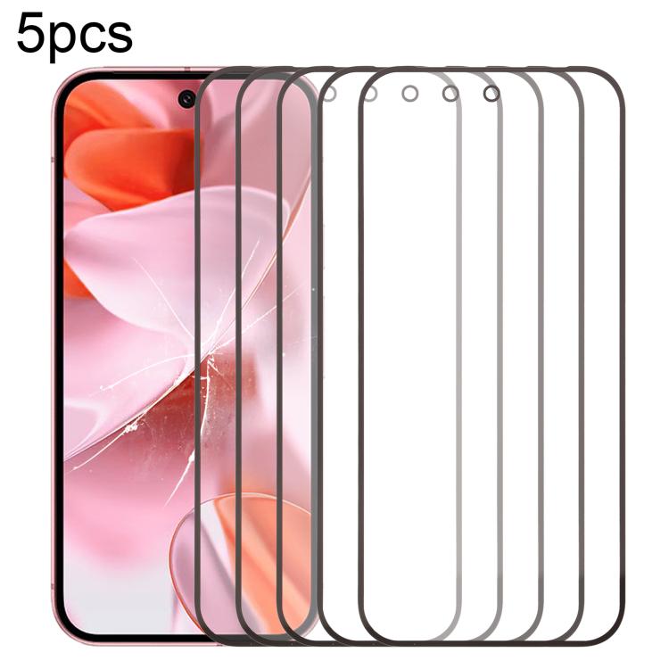 5pcs Front Screen Outer Glass Lens with OCA Optically Clear Adhesive, For Google Pixel 10 Pro XL, For Google Pixel 10 Pro, For Google Pixel 10, For Google Pixel 9a, For Google Pixel 9 Pro XL, For Google Pixel 9 Pro, For Google Pixel 9, For Google Pixel...