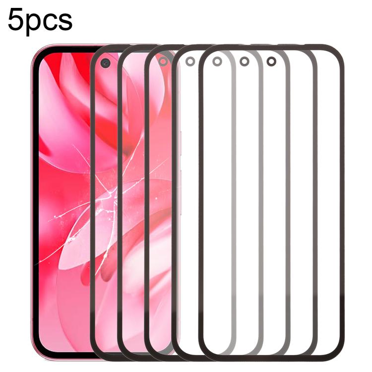 5pcs Front Screen Outer Glass Lens with OCA Optically Clear Adhesive, For Google Pixel 10 Pro XL, For Google Pixel 10 Pro, For Google Pixel 10, For Google Pixel 9a, For Google Pixel 9 Pro XL, For Google Pixel 9 Pro, For Google Pixel 9, For Google Pixel...