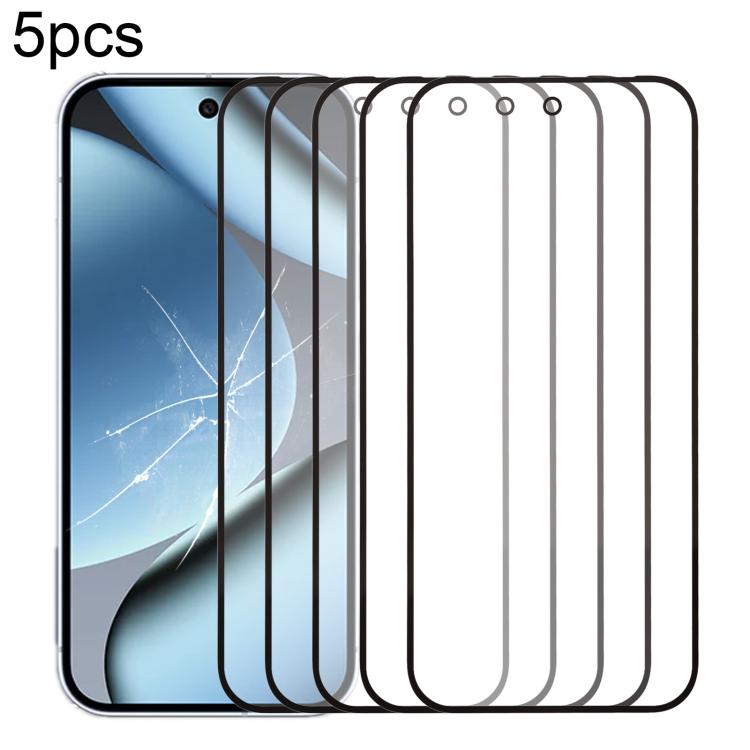5pcs Front Screen Outer Glass Lens with OCA Optically Clear Adhesive, For Google Pixel 10 Pro XL, For Google Pixel 10 Pro, For Google Pixel 10, For Google Pixel 9a, For Google Pixel 9 Pro XL, For Google Pixel 9 Pro, For Google Pixel 9, For Google Pixel...