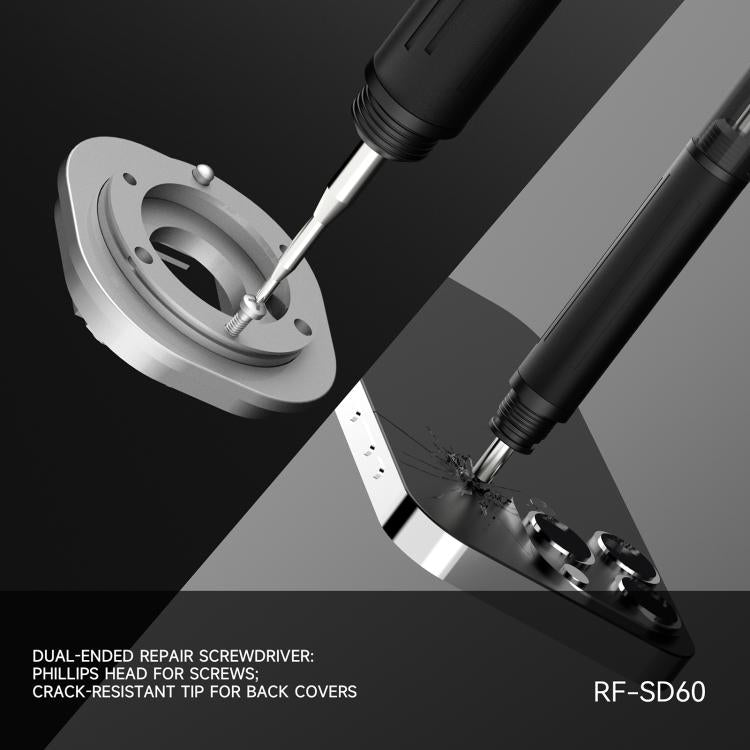 RF4 RF-SD60 5-in-1 Screwdriver & Back Glass Breaking Pen for Mobile Phone Repair, RF-SD60