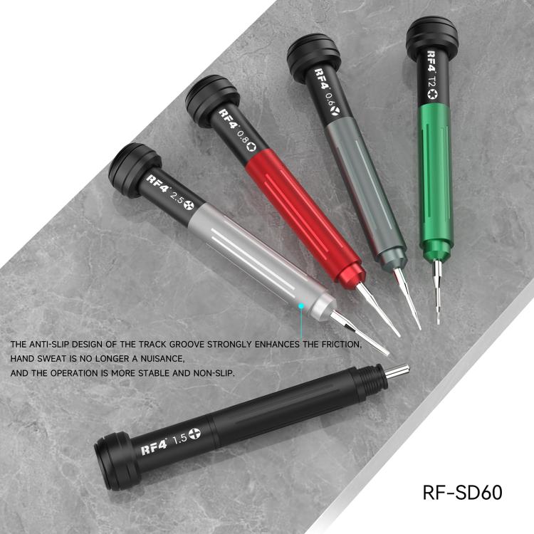 RF4 RF-SD60 5-in-1 Screwdriver & Back Glass Breaking Pen for Mobile Phone Repair, RF-SD60
