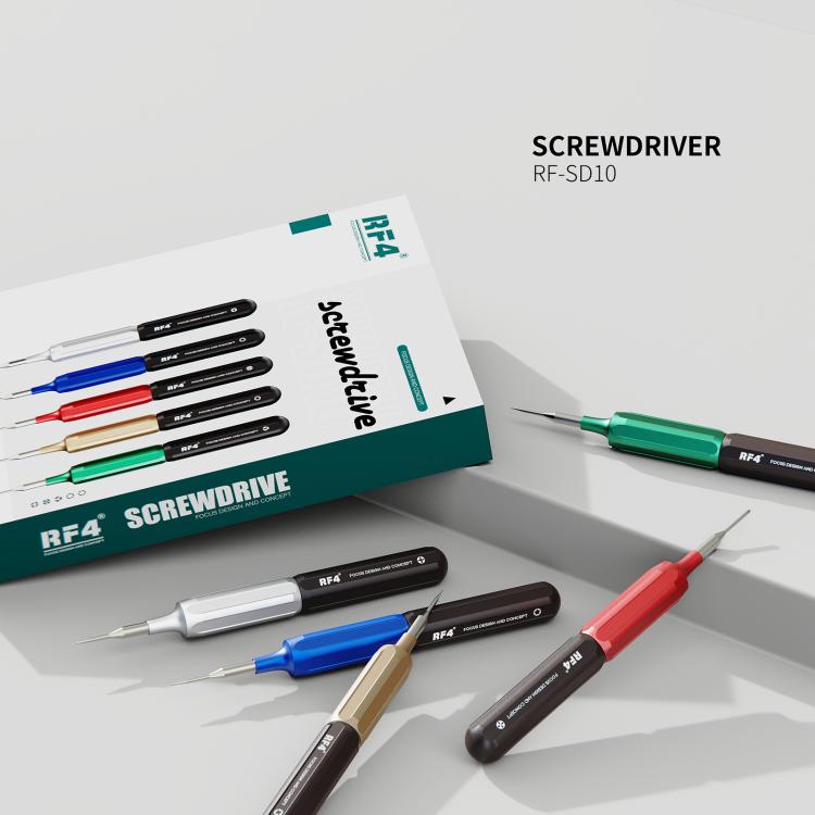 RF4 RF-SD10 5-in-1 Superhard S2 Steel Magnetic Precision Screwdriver for Phone Disassemble Repair, RF-SD10