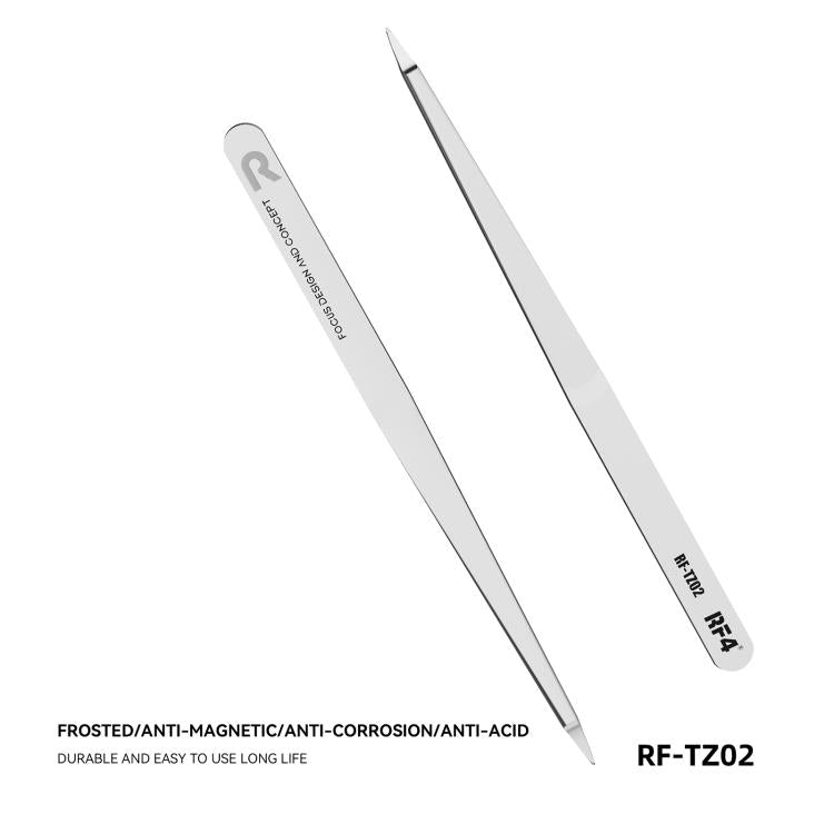 RF4 RF-TZ02 High-Precision Non-Magnetic Stainless Steel Tweezers, RF-TZ02