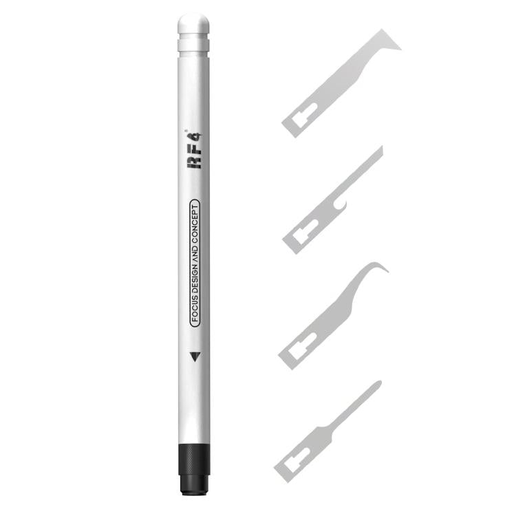 RF4 RF-HD11A 4-in-1 Scraper Knife Blades Set with Hnadle for PCB Glue Remover / Prying Dismantling, RF-HD11A