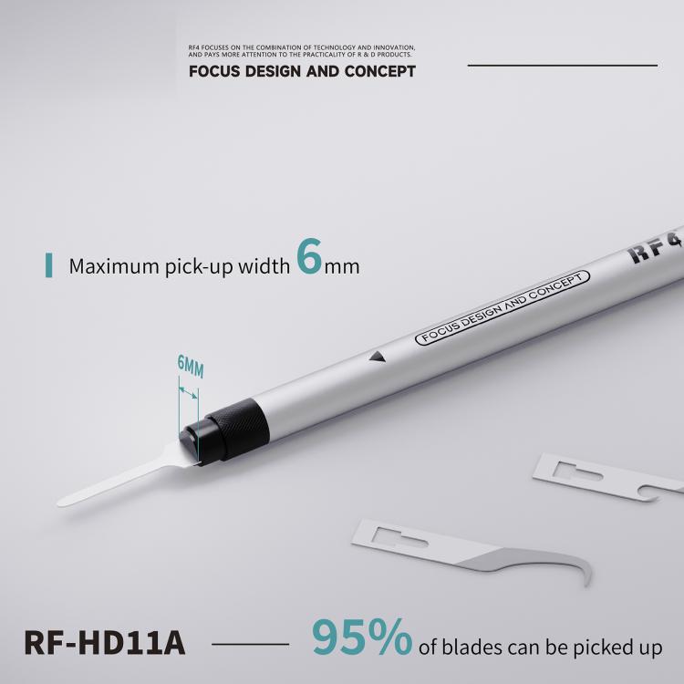 RF4 RF-HD11A 4-in-1 Scraper Knife Blades Set with Hnadle for PCB Glue Remover / Prying Dismantling, RF-HD11A