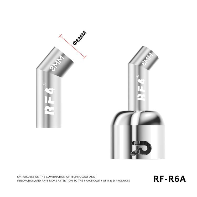 For 861DW / 861Pro Hot Air Gun Rework Station RF4 RF-R6A Angled Air Gun Nozzle Kit Set