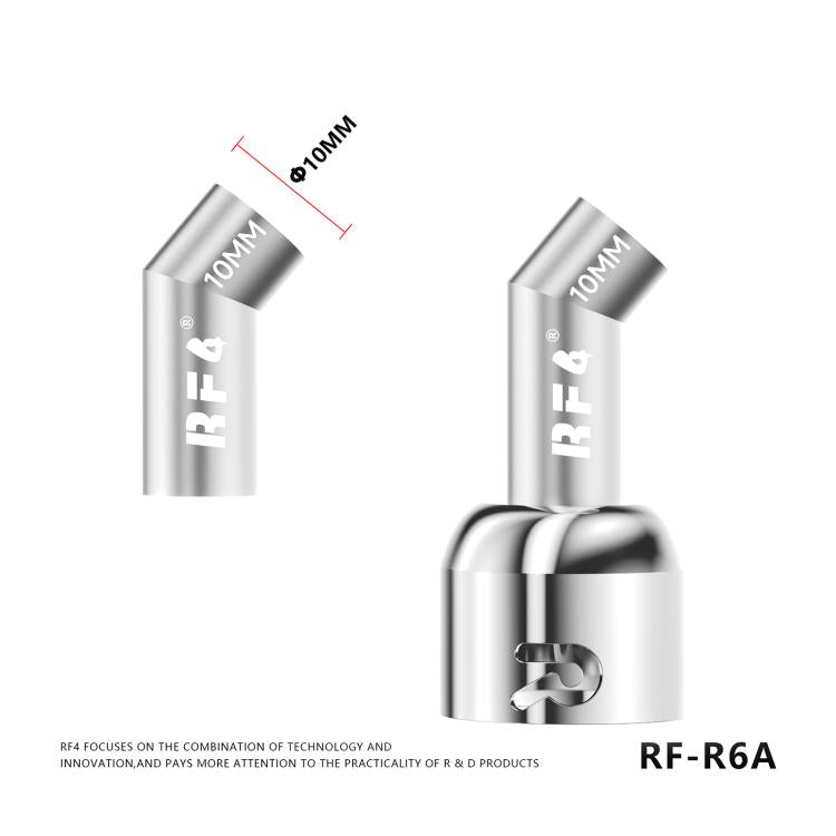 For 861DW / 861Pro Hot Air Gun Rework Station RF4 RF-R6A Angled Air Gun Nozzle Kit Set