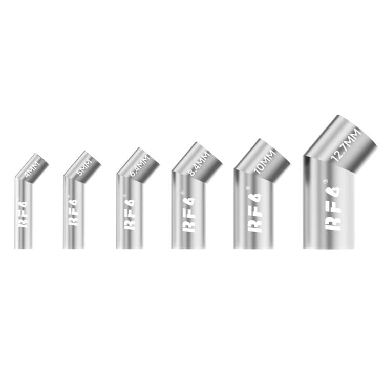 For 861DW / 861Pro Hot Air Gun Rework Station RF4 RF-R6B Angled Air Gun Nozzle Kit Set