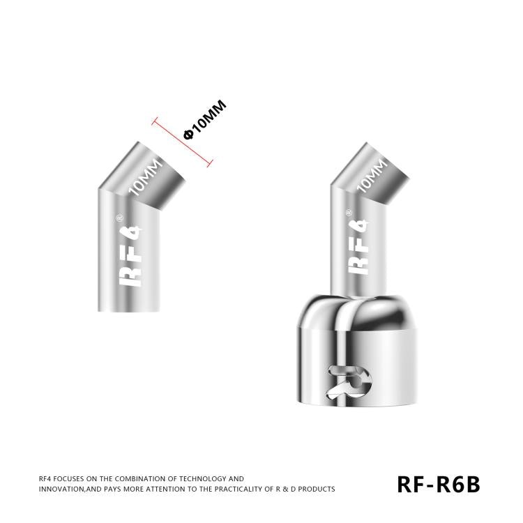 For 861DW / 861Pro Hot Air Gun Rework Station RF4 RF-R6B Angled Air Gun Nozzle Kit Set