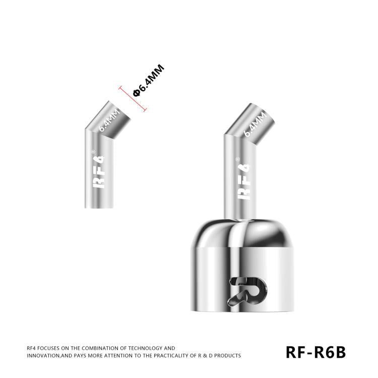For 861DW / 861Pro Hot Air Gun Rework Station RF4 RF-R6B Angled Air Gun Nozzle Kit Set