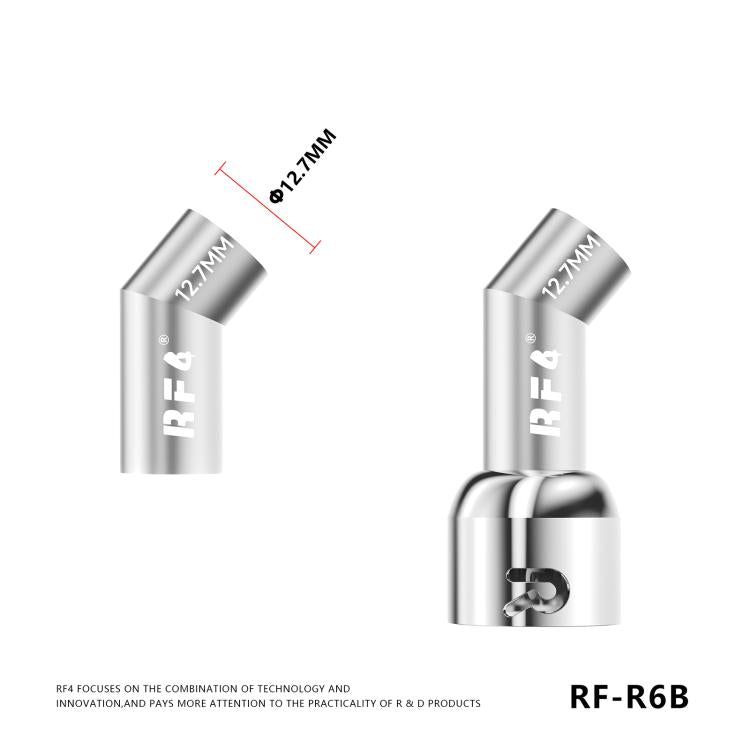 For 861DW / 861Pro Hot Air Gun Rework Station RF4 RF-R6B Angled Air Gun Nozzle Kit Set