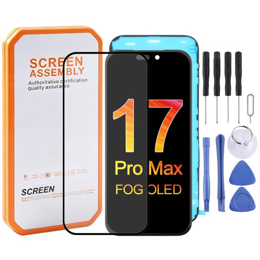 HXL FOG OLED Screen, For iPhone 17 Pro Max, For iPhone 17 Pro, For iPhone 17, For iPhone 16 Pro Max, For iPhone 16 Pro, For iPhone 15 Pro Max, For iPhone 15 Pro, For iPhone 14 Pro, For iPhone 14 Pro Max