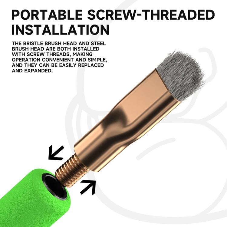 LUOWEI LW-BR01 Motherboard IC Chip Solder Pad Glue Removal Cleaning Brush Set, LW-BR01