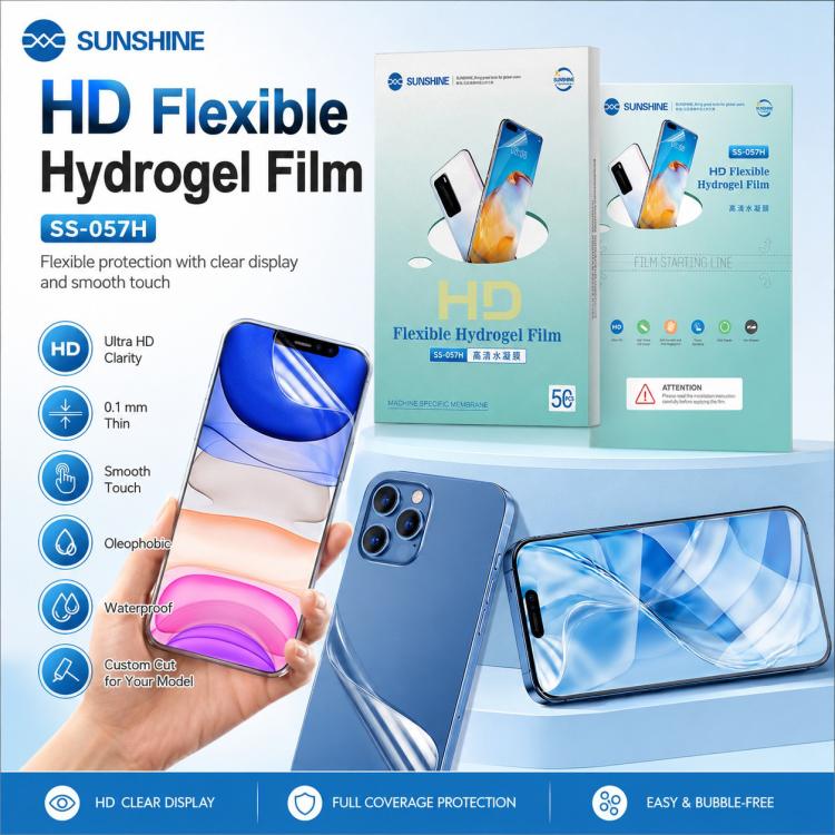 50 in 1 SUNSHINE SS-057H TPU Flexible Hydrogel HD Protective Film for SS-890C Cutting Machine, SS-057H