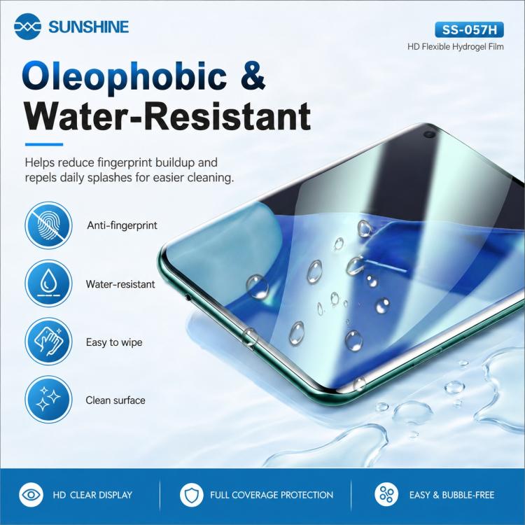 50 in 1 SUNSHINE SS-057H TPU Flexible Hydrogel HD Protective Film for SS-890C Cutting Machine, SS-057H