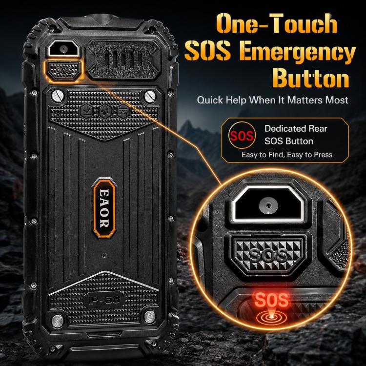 HP219 IP68 Rugged Phone, 2.4 inch, SC6531E, Network: 2G, BT, FM, SOS, Torch, EU Plug, US Plug, UK Plug